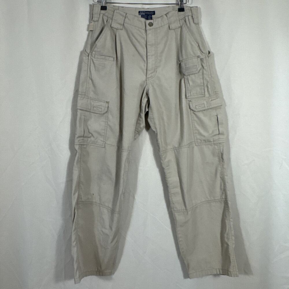 5.11 Tactical Series Cargo Pants Khaki Men’s 32x32 Utility Work Hiking 2 Pairs - Picture 12 of 16